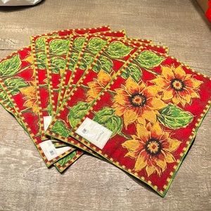 Sunflower tapestry place mat